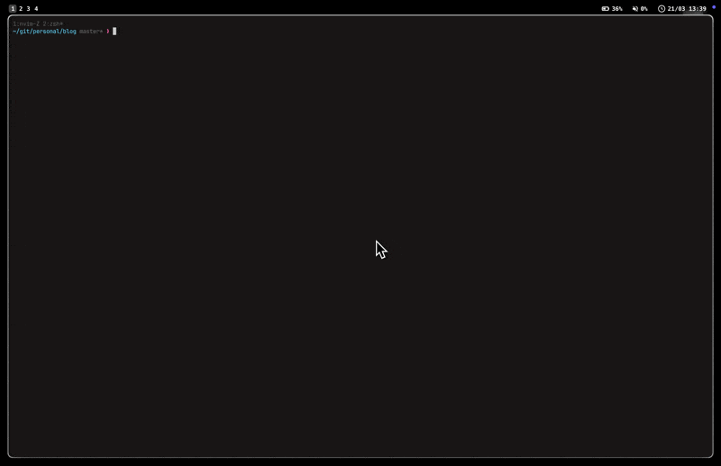 Basic AeroSpace + SketchyBar usage